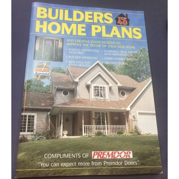 Builder Top 40 Homes Design/Plans Layouts Book - Picture 1 of 3